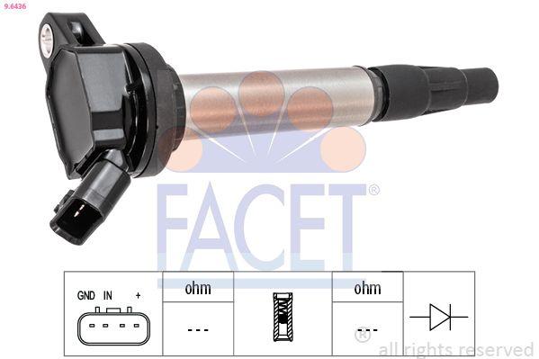 Facet 96436 Ignition Coil Toyota Corolla Auris Verso 16 18 20 08-Avensis Rav4 09-12