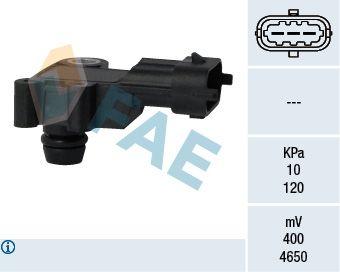 FAE 15099 Intake Manifold Pressure Sensor Opel Corsa E 1.4 16V B14XEL Astra H/J Corsa D Insignia A