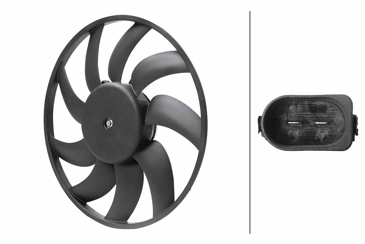 Hella 8EW366420-261 Fan Motor Audi A4 A5 Q5 1.8/2.0 TFSI 2.0/3,0 TDI 07> — Motors, Pumps & Antennas