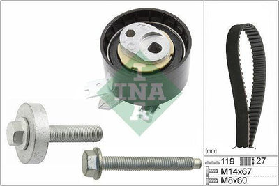 INA Timing Belt Kit for Dacia Duster 2 (2019- Present) - Timing Belt Set for 1.5 Blue dCi — Belts