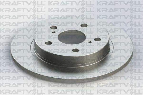KRAFTVOLL Rear Brake Disc (Mirror) Straight Toyota Auris 1.4 D4D (2007-2011) & Corolla 1.4 D4D (2007-2 — Brake Rotors & Drums