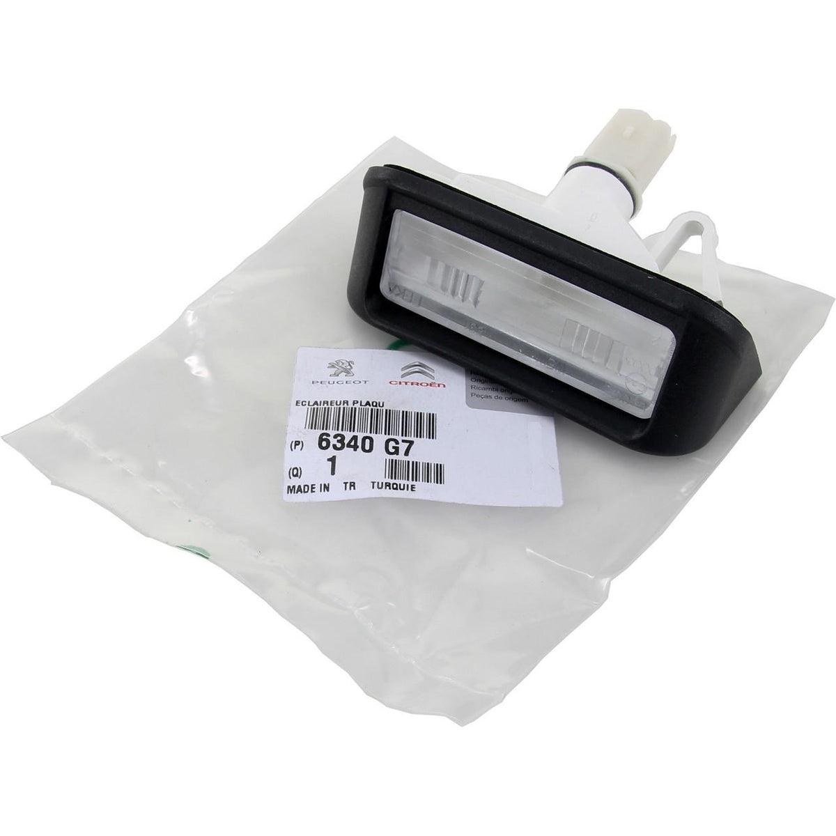 PSA 6340G7 Vehicle License Plate Light - Fits Expert III-IV, Partner and 3 more models — Bulbs & Interior Light