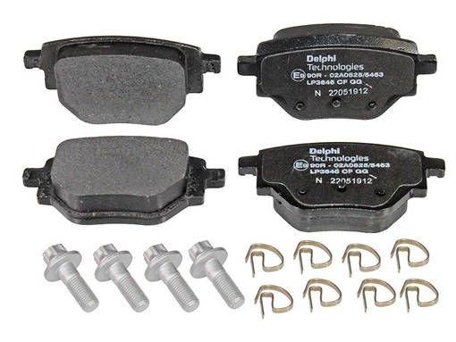 Delphi Rear Brake Pads for Peugeot 2008 (2020+) - Premium German Quality