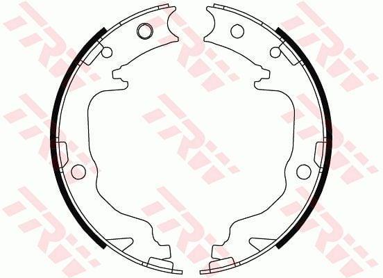 TRW GS8804 Drum Brake Shoes - Compatibility with Lancer, ASX, and Outlander — Brake Cables & Hardware