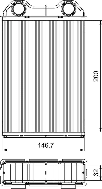 Valeo 811533 Heater Core Mini Cooper R50 R52 R53 — Heater & Blower