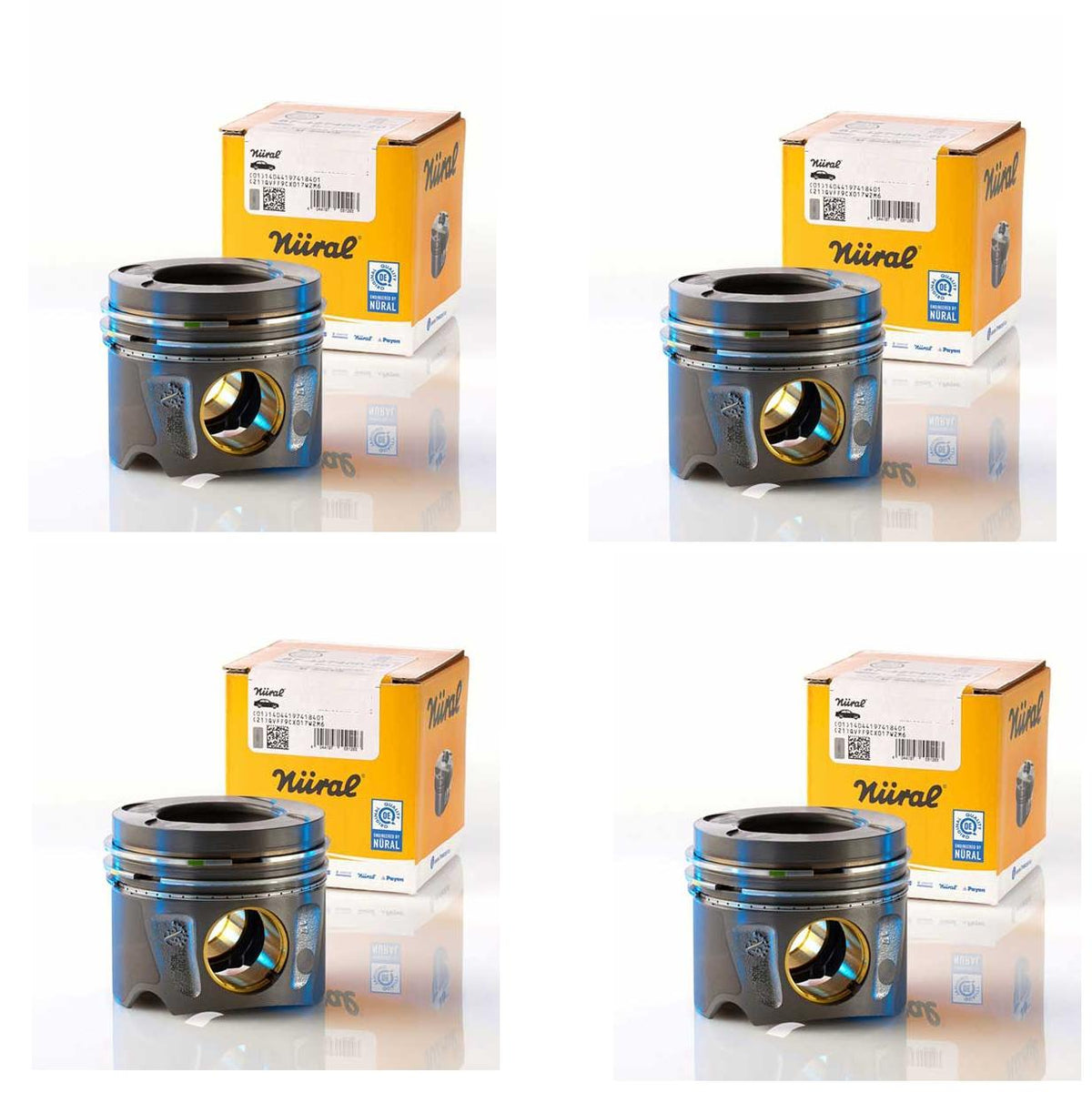 Goetze Piston Ring Set for Peugeot Partner Tepee 1.6 HDi Diesel Euro 4 - Standard Original Set of 4 — Pistons & Rotating