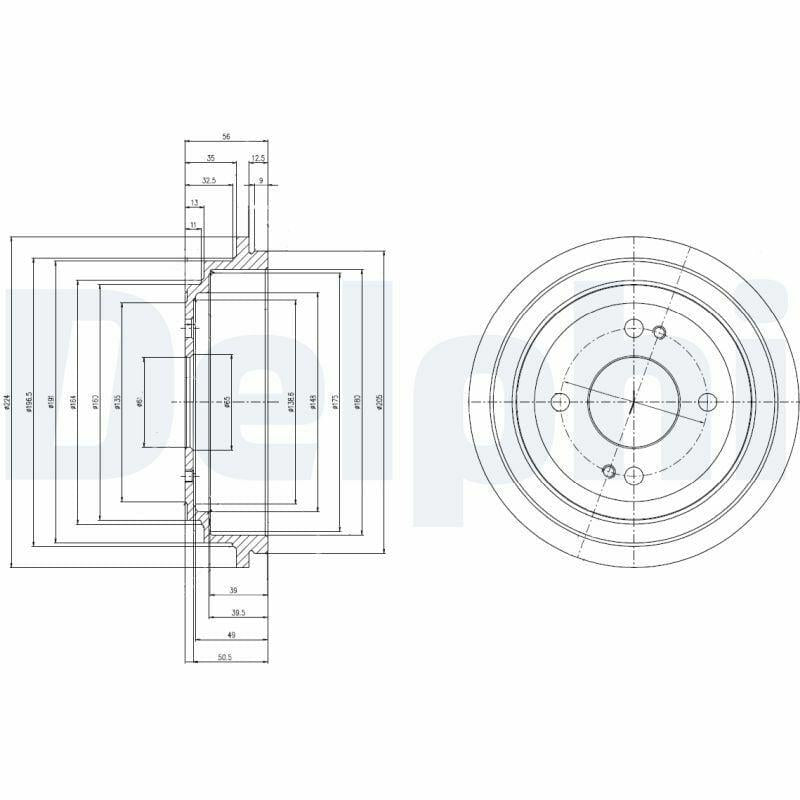 Delphi BF516 Brake Drum — Brake Rotors & Drums