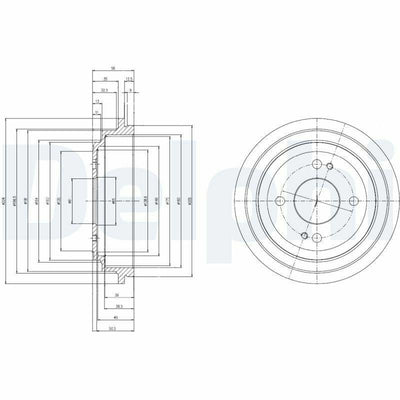 Delphi BF516 Brake Drum — Brake Rotors & Drums