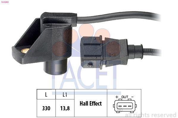 Facet 9.0243 Camshaft Speed Sensor Opel Vectra B X25xe V6
