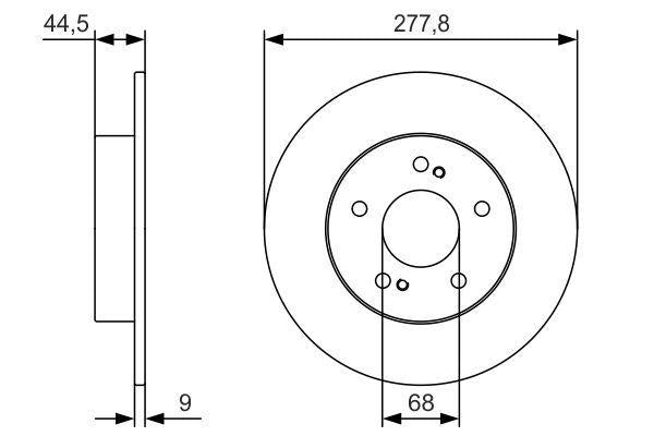 BOSCH Disc Brake Rotors 0986479T86 - 95-Maxima — Brake Rotors & Drums