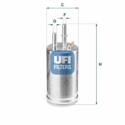 UFI Fuel Filter 31.951.00 - Fits 10 S60 S80 V60 V70 XC60 — Fuel Delivery