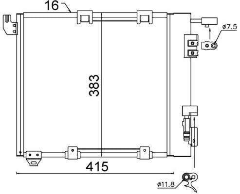 Mahle AC349000S A/C Condenser Opel Astra G Zafira A Y17DT Y17DTL Y22DTR 425x400x18 — Condensers & Evaporators