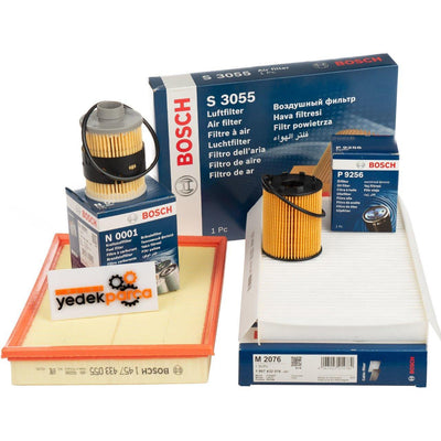 Bosch Opel Corsa C 1.3 Diesel Maintenance Filter Set - Includes Oil, Air, Cabin & Fuel Filters — Maintenance & Service Kits