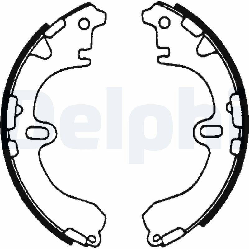 Delphi LS1601 Brake Shoe Set — Brake Cables & Hardware