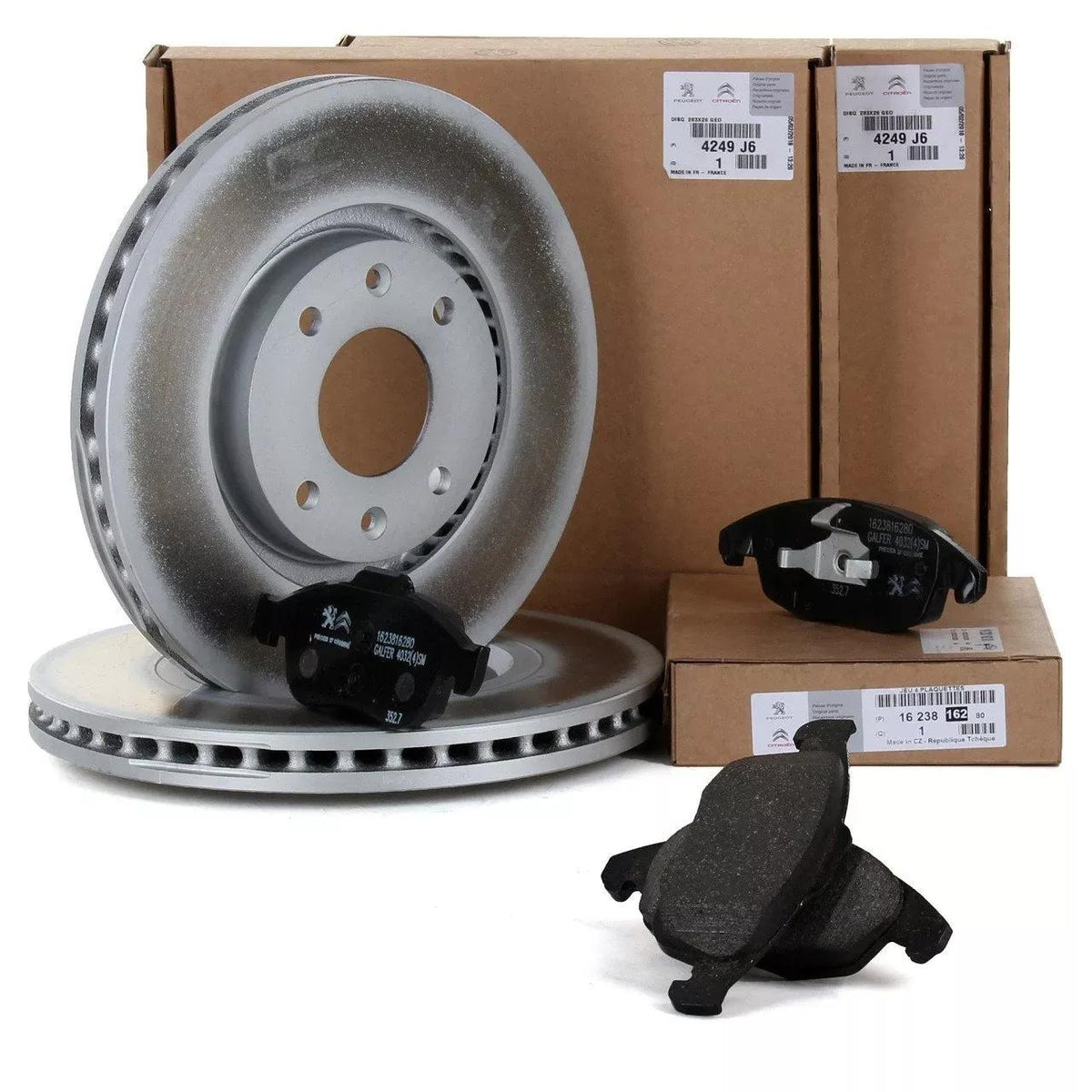 Peugeot Partner Tepee Front Brake Disc and Pad Kit — Brake Rotors & Drums
