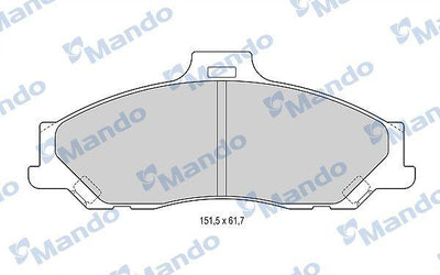Mando MBF015191 Brake Pad Front B-Series (B2500)-Ranger 06-Bt50 — Brake Pads