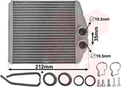 WAXELL 1618222 Heater Core Cor.C Brazing — Heater & Blower