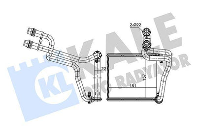 Kale 354910 Heater Core VW Golf VI/Golf Plus/Jetta IV 09-18 — Heater & Blower