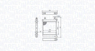 Magneti Marelli 350213214500 Water Radiator 1F40-F45-F45-X1 F48-X2 F39-F60 B38-B48 14 — Radiators & Fans