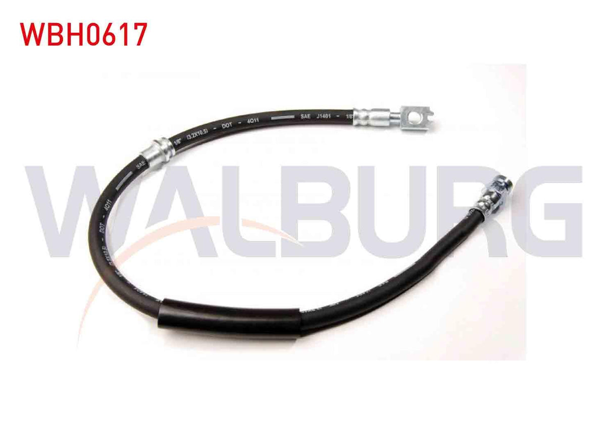 WALBURG WBH0617 Brake Hose Front Left-Right 600mm Audi A3 (8V_) 2012-/ Volkswagen Golf VII (5G1) 2012-/ Vo — Brake Hydraulics