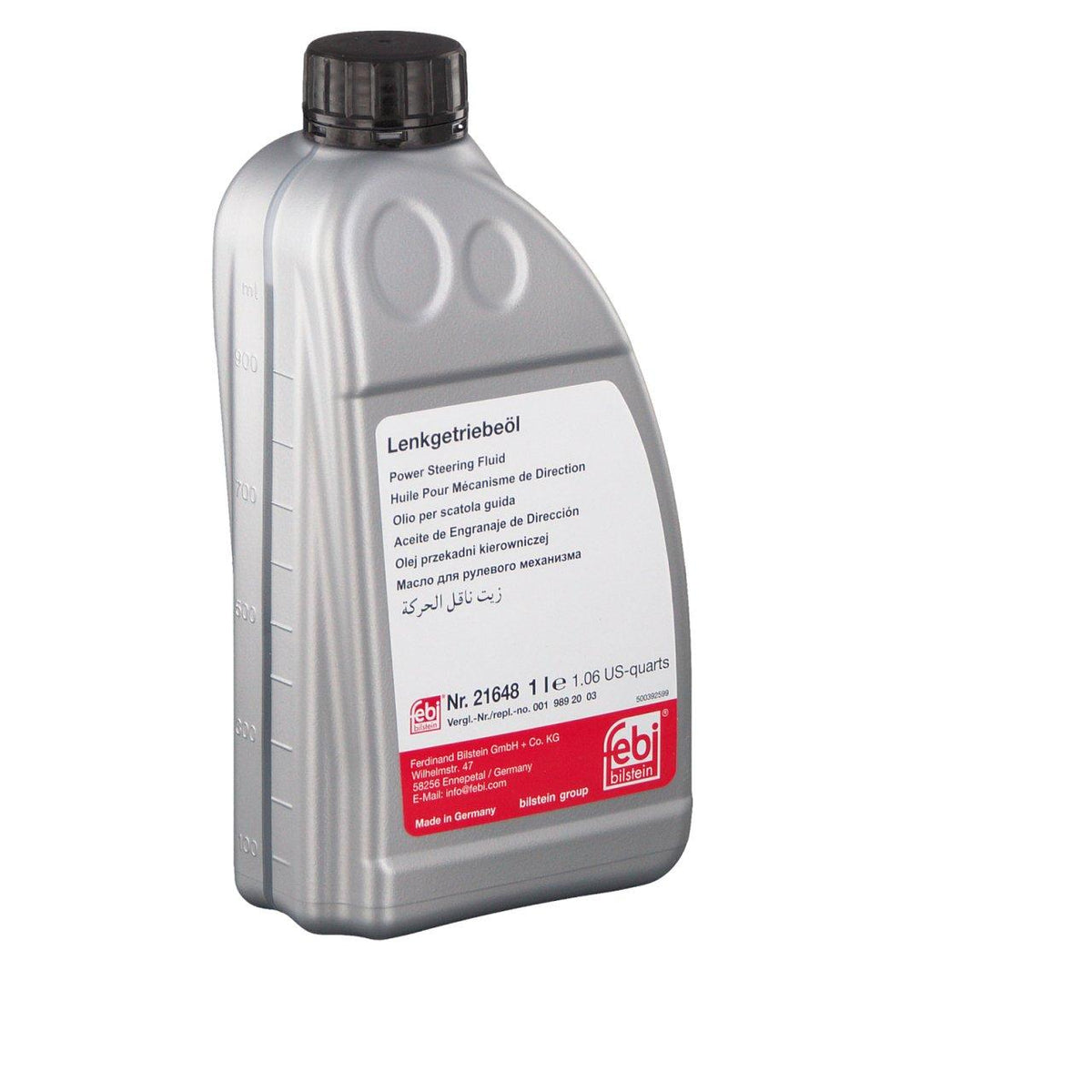 Febi Bilstein 21648 Mercedes Pentosin Steering Oil Yellow 1-LT | 1 Piece