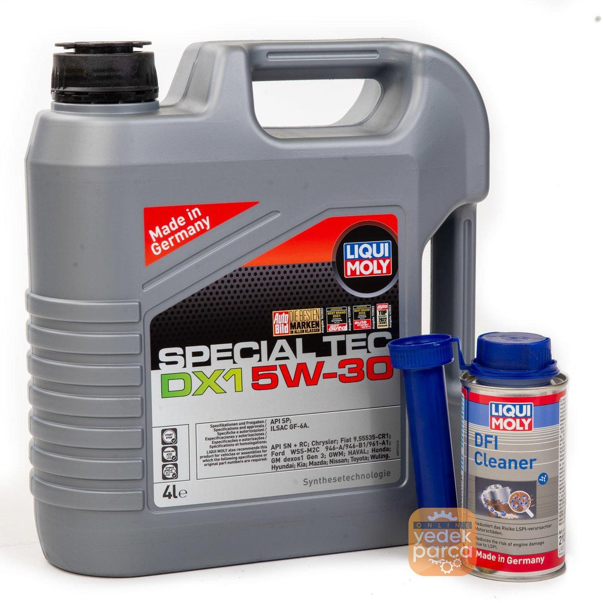 LQUI MOLY Special Tec DX1 GEN3 5W-30 Motor Oil 4 Litre / DFİ CLEANER 120 ML — Auto Parts Hall, Fluids & Chemicals