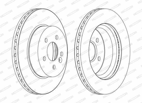 FERODO Brake Disc Front ML-Class W163 1998-2005 — Brake Rotors & Drums