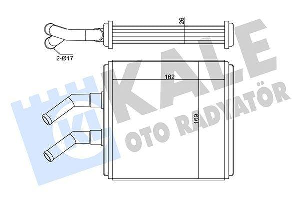 KALE 346585 Radiator - Compatible with 03-Rio 1.3-1.5 — Radiators & Fans
