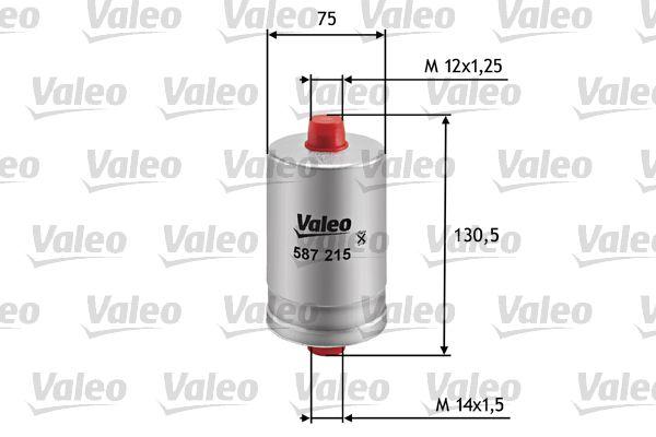 Valeo 587215 Fuel Filter (Gasoline) (Peugeot 205 II 1.1 / 1.0 405 1.9 2.0) — Fuel Delivery