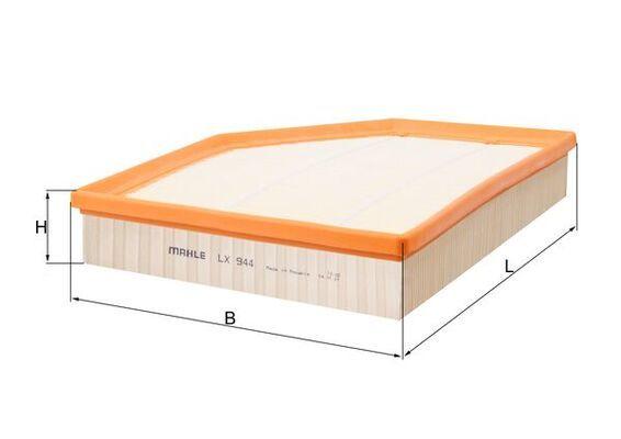 Mahle LX944 Air Filter BMW 5-Series E60-E61 05-11 M54