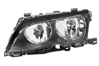 Hella 1AG009059-011 Complete Headlight Left Sedan Black BMW E46 02 > 05 — Headlights