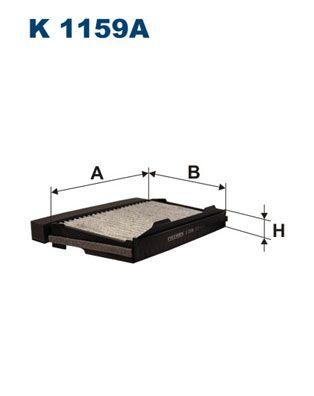 Filtron K1159A Cabin Air Filter Saab 9-5 Aero 2.0T 2.0T Biopower 2.3T 3.0 V6T 97-09 — Air & Cabin Filters