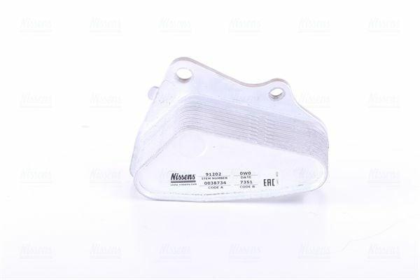NISSENS Oil Cooler 91202 - Durable Aluminum Design for Opel Astra K 1.4 & Insignia B 1.5 — Oil System