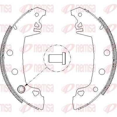 REMSA 4017.01 Brake Pabucu