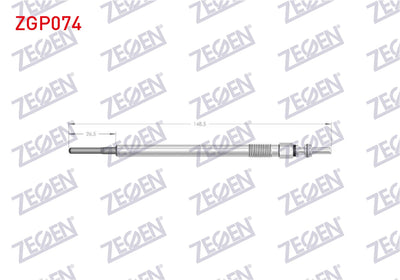 Zegen ZGP074 Glow Plug 4, 4V Mercedes (W203 and 12 more models — Coils & Plugs