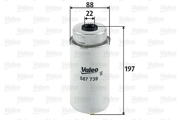 Valeo 587739 Fuel Filter Ford Transit V347 2.2-2.4-3.2 TDCi 06-12