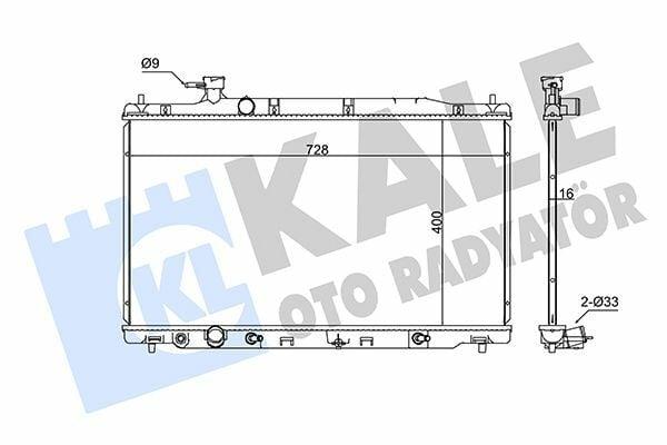 KALE Radiator for 2007 CR-V 2.4L Vtec 4WD - Aluminum Design — Radiators & Fans