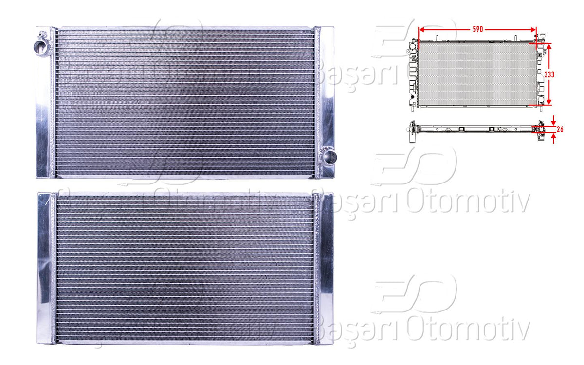 Wisco 3113554-00 Su Radiator Brazing Mt 590X334x24 Mini Cooper R56 05-13. R55 Clubman 06-14. R57 Cabrio 07 — Radiators & Fans