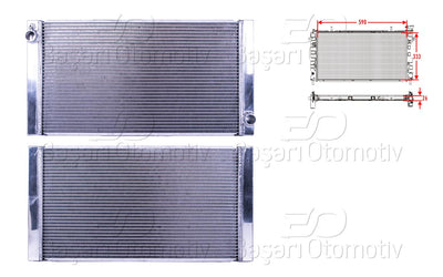 Wisco 3113554-00 Water Radiator Brazing Mt 590X334x24 Mini Cooper R56 05-13. R55 Clubman 06-14. R57 Cabrio — Radiators & Fans