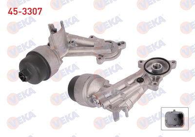 Veka 45-3307 Oil Cooler Complete Peugeot 206 1.6 16V 98-06 / 301 1.6 16V 12-17 / 306 1.6 16V 00-02 / 307 1.6 16V — Oil System
