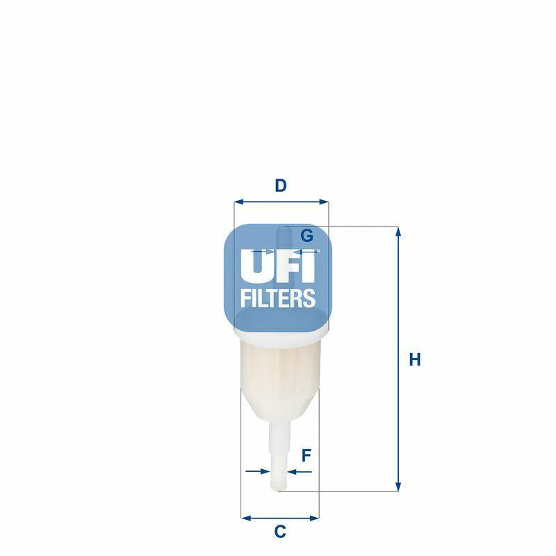 UFI Fuel Filter - 31.009.00 for Carbureted Vehicles — Fuel Delivery