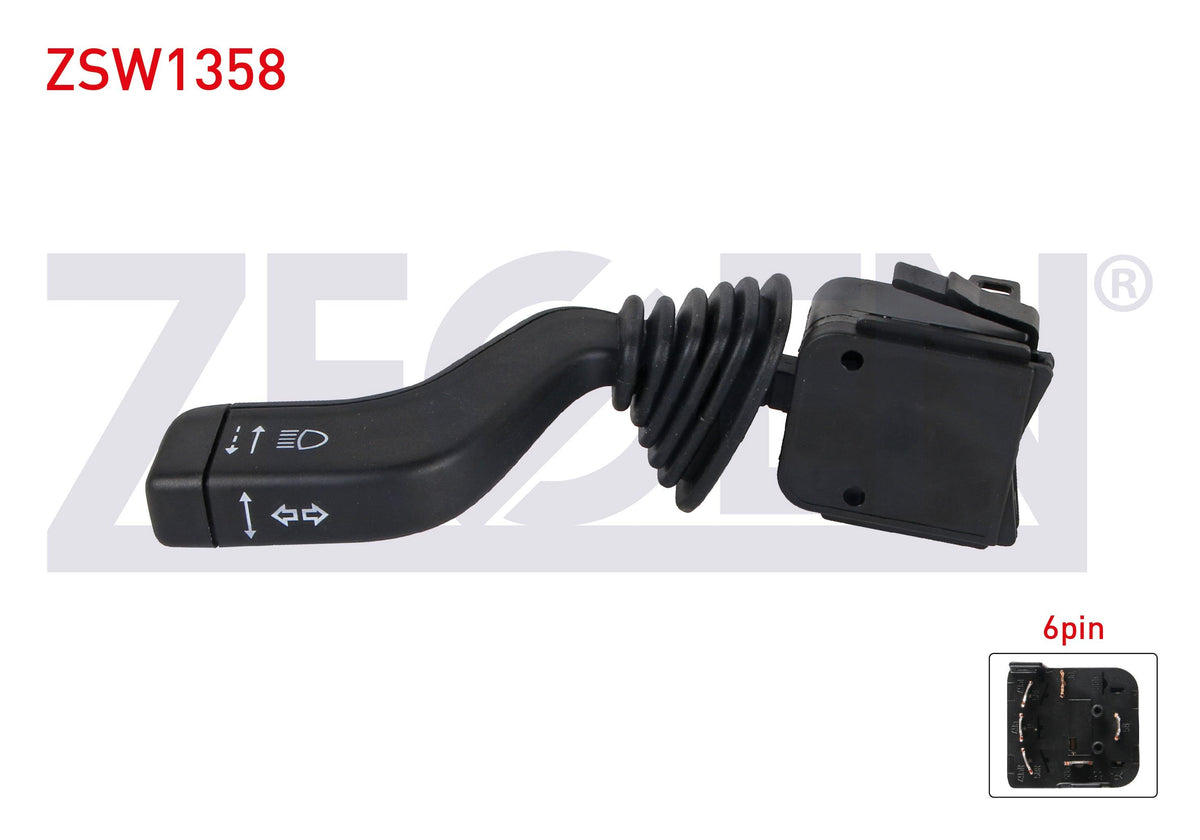 Zegen ZSW1358 Headlight Turn Signal Kumanda Arm 6 Pin Opel Astra G-Zafira A 1998-2005 /Corsa B 19 — Tail, Signal & Reflectors