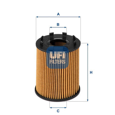Ufi 25.043.00 Oil Filter Albea/Fiorino/Doblo/Punto/Linea/Idea/Astra H/Combo/Corsa/Palio 1.3 JTD/CDTi — Oil Filters