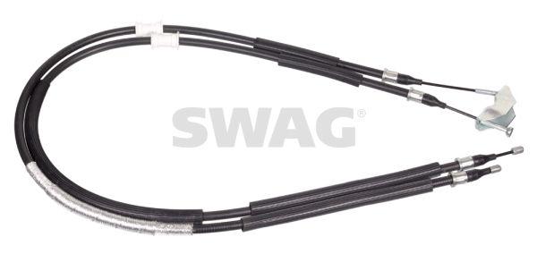 SWAG 13949627 Opel Astra G Rear Parking Brake Cable with Brake Drum 00-07 1250 mm — Brake Rotors & Drums