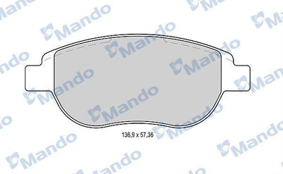 Mando MBF015159 Brake Pad Front 01-Pt.307-207 1.6-2.0 — Brake Pads