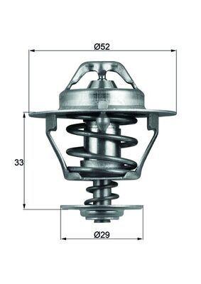Mahle TX7788D Thermostat (88°) Hilux 2,4 1992-Hiace 1990 — Water Pump & Thermostat