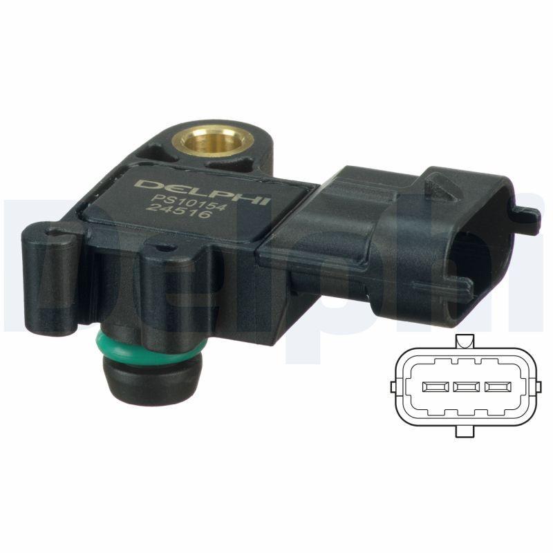 Delphi PS10154 Intake Pipe Pressure Sensor (Ford: Transit 2.2 TDCi-14 / Peugeot: Boxer / Citroen — Vehicle Sensors & Switches
