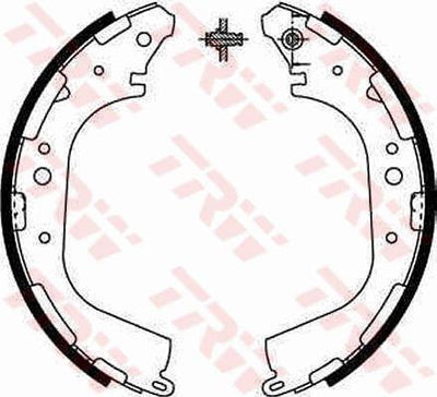 TRW GS8590 Brake Pad Brake Shoe Rear-(Nissan Pathfinder 97 / 04 R50) — Brake Cables & Hardware