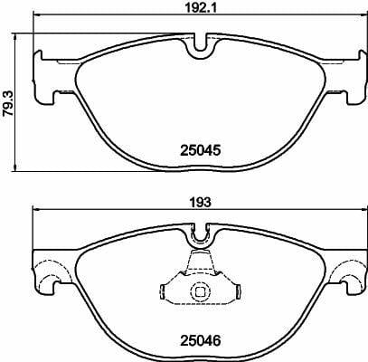 HELLA Pagid Brake Pads - Front Brake Pads for BMW F01 F02 F10