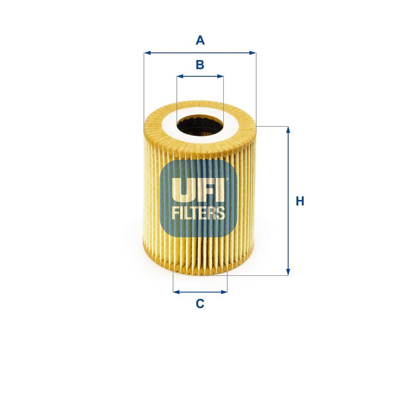 Ufi 25.030.00 Oil Filter BMW E38/E39/E46/X5 E53, Range Rover III 3.0D — Oil Filters
